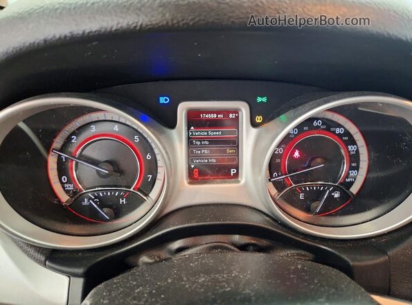 3C4PDCAB6HT581622 2017 DODGE JOURNEY Silver Instrument cluster view
