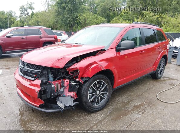 3C4PDCAB6HT630060 2017 DODGE JOURNEY Red Передня ліва чверть