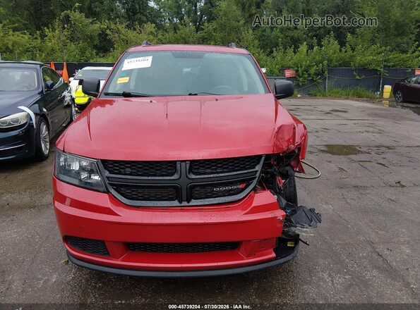 3C4PDCAB6HT630060 2017 DODGE JOURNEY Red Вид щитка приладів