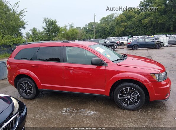 3C4PDCAB6HT630060 2017 DODGE JOURNEY Red Вид задньої частини салону
