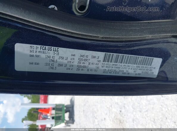 3C4PDCAB6JT384004 2018 DODGE JOURNEY Blue Widok komory silnika