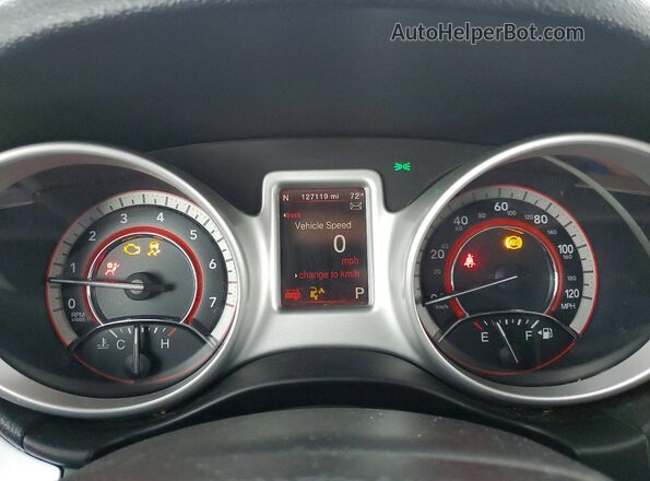 3C4PDCAB6JT535309 2018 DODGE JOURNEY Gray Instrument cluster view