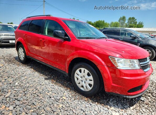 3C4PDCAB7GT218650 2016 DODGE JOURNEY Red Передня права чверть