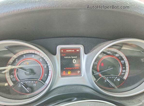 3C4PDCAB7GT218650 2016 DODGE JOURNEY Red Вид щитка приладів