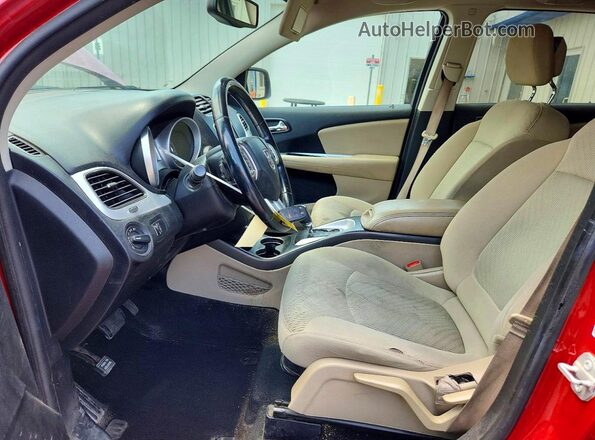3C4PDCAB7GT218650 2016 DODGE JOURNEY Red Вид салону спереду