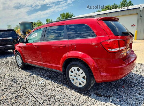 3C4PDCAB7GT218650 2016 DODGE JOURNEY Red Задня ліва чверть