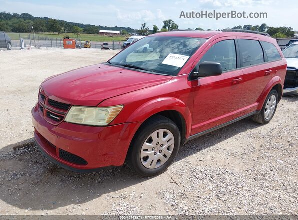3C4PDCAB7HT517296 2017 DODGE JOURNEY Red წინა მარცხენა ხედი სამი მეოთხედიდან