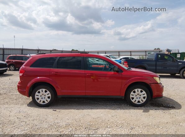 3C4PDCAB7HT517296 2017 DODGE JOURNEY Red უკანა სალონის ხედი