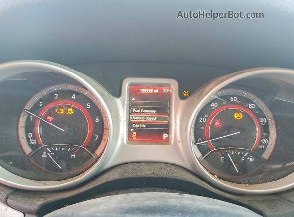 3C4PDCAB7HT676450 2017 DODGE JOURNEY Silver Вид щитка приладів