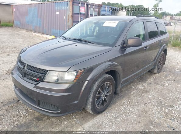 3C4PDCAB7JT497931 2018 DODGE JOURNEY Gray Առջևի ձախ երեք քառորդ տեսարան