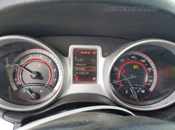 3C4PDCAB7JT528966 2018 DODGE JOURNEY Black ხელსაწყოთა პანელის ხედი