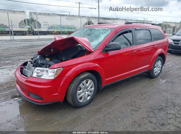 3C4PDCAB7LT266093 2020 DODGE JOURNEY Red Առջևի ձախ երեք քառորդ տեսարան