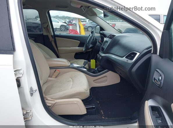 3C4PDCAB8GT139648 2016 DODGE JOURNEY White წინა სალონის ხედი