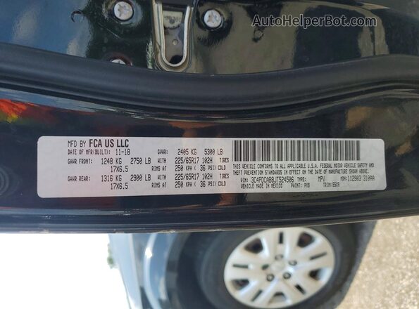 3C4PDCAB8JT524506 2018 DODGE JOURNEY Black Vista interior de 360 grados