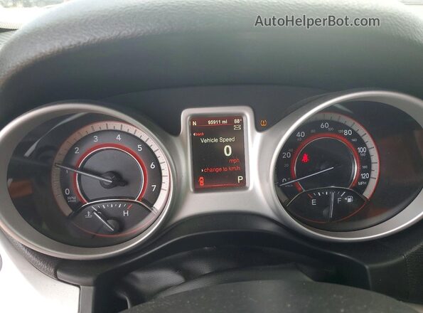3C4PDCAB9GT210498 2016 DODGE JOURNEY Red Вид щитка приладів