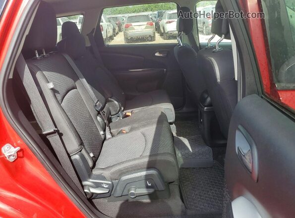 3C4PDCAB9GT210498 2016 DODGE JOURNEY Red Вид задньої частини салону