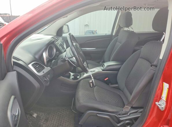 3C4PDCAB9GT210498 2016 DODGE JOURNEY Red Вид салону спереду