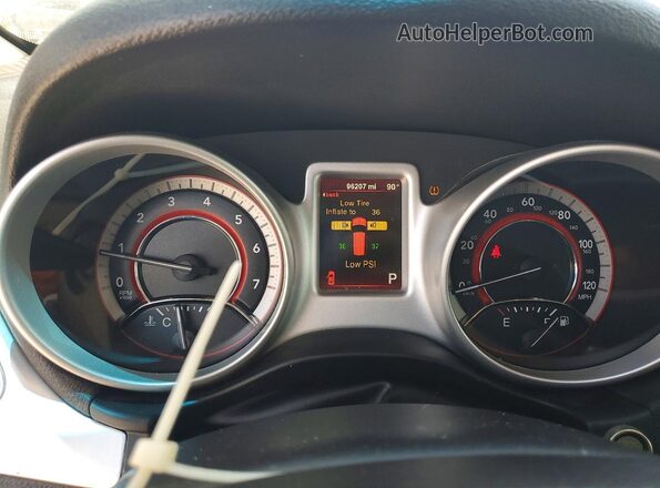 3C4PDCAB9GT239161 2016 DODGE JOURNEY Белый Вид щитка приборов