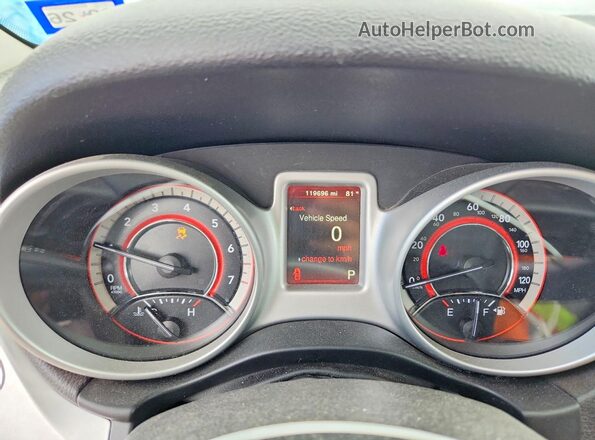 3C4PDCAB9HT524539 2017 DODGE JOURNEY Black Widok zestawu wskaźników