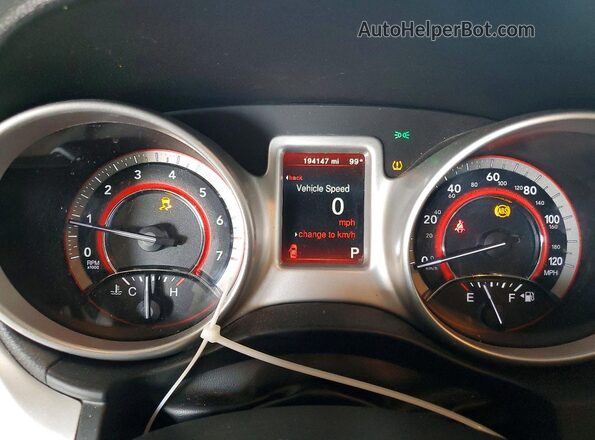 3C4PDCAB9HT586720 2017 DODGE JOURNEY Black Instrument cluster view