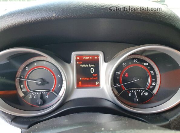 3C4PDCAB9JT254234 2018 DODGE JOURNEY Black Instrument cluster view