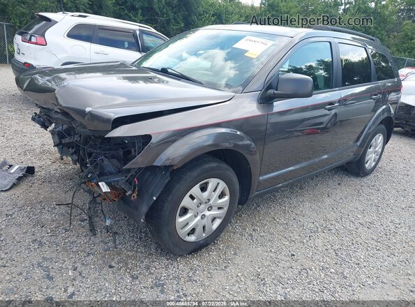 3C4PDCAB9JT528841 2018 DODGE JOURNEY Gray წინა მარცხენა ხედი სამი მეოთხედიდან