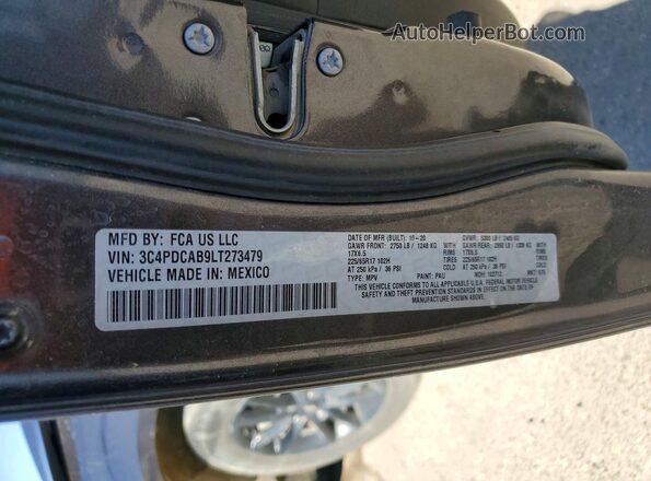 3C4PDCAB9LT273479 2020 DODGE JOURNEY Gray Widok komory silnika