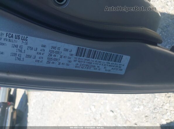 3C4PDCABXGT233434 2016 DODGE JOURNEY Silver Engine compartment view
