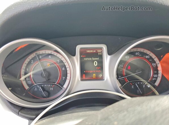 3C4PDCABXGT235412 2016 DODGE JOURNEY Gray ხელსაწყოთა პანელის ხედი