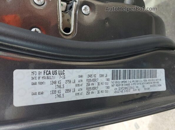 3C4PDCABXGT235412 2016 DODGE JOURNEY Gray ძრავის განყოფილების ხედი