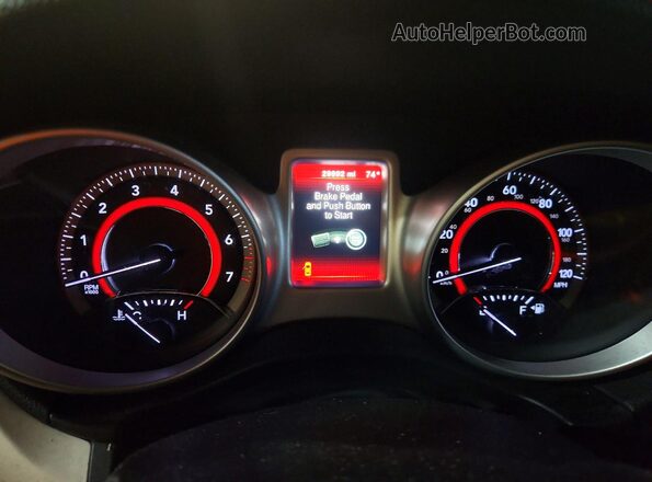 3C4PDCABXHT516420 2017 DODGE JOURNEY Silver Widok zestawu wskaźników