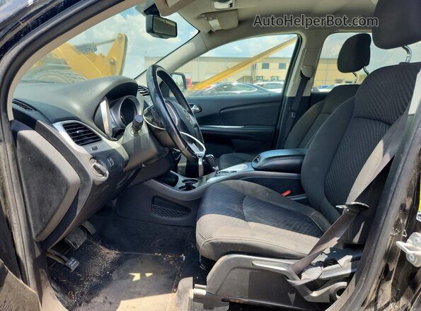 3C4PDCABXHT706895 2017 DODGE JOURNEY Black Вид салону спереду