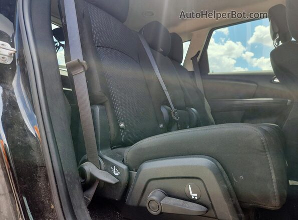 3C4PDCABXHT706895 2017 DODGE JOURNEY Black Вид задньої частини салону