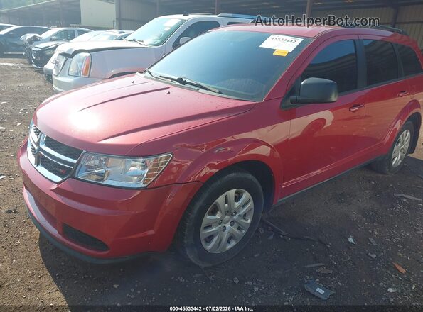 3C4PDCABXHT707951 2017 DODGE JOURNEY Red Front left