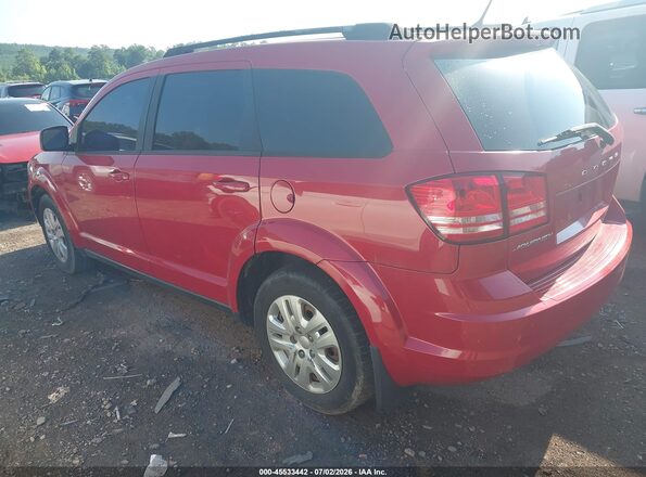 3C4PDCABXHT707951 2017 DODGE JOURNEY Red Rear left