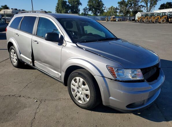 3C4PDCABXJT248586 2018 DODGE JOURNEY Серебряный Передняя правая четверть