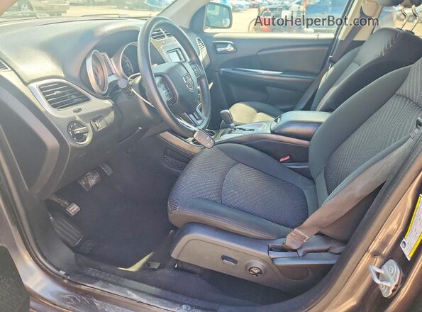 3C4PDCABXJT381784 2018 DODGE JOURNEY Gray Вид салону спереду