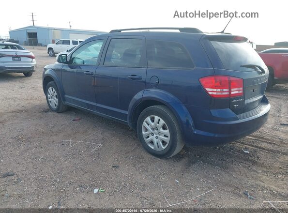 3C4PDCABXJT385284 2018 DODGE JOURNEY Blue Trasero izquierdo