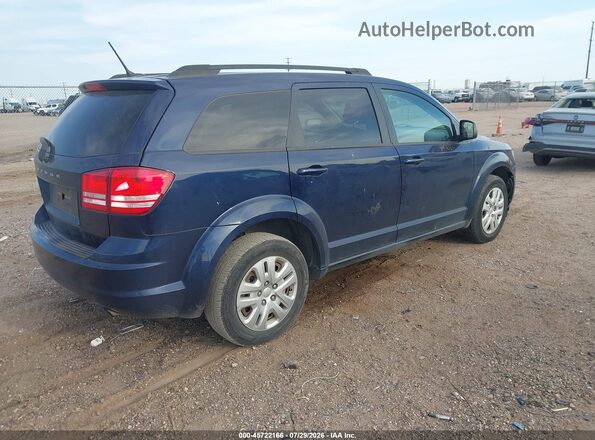 3C4PDCABXJT385284 2018 DODGE JOURNEY Blue Trasero derecho