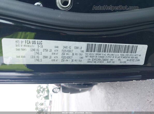 3C4PDCABXJT508341 2018 DODGE JOURNEY Black Engine compartment view