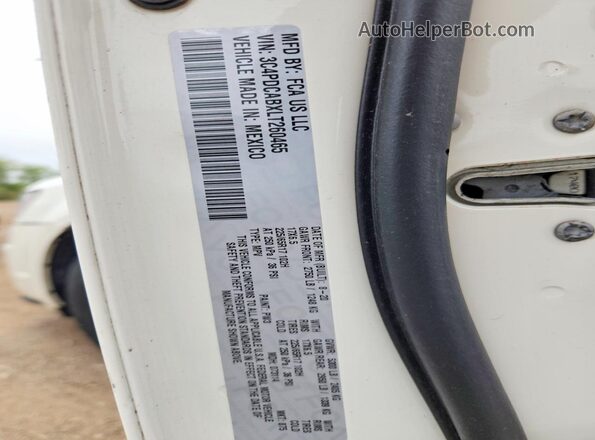 3C4PDCABXLT260465 2020 DODGE JOURNEY White Widok komory silnika