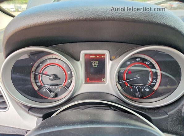 3C4PDCBB0HT560473 2017 DODGE JOURNEY Gray Widok zestawu wskaźników
