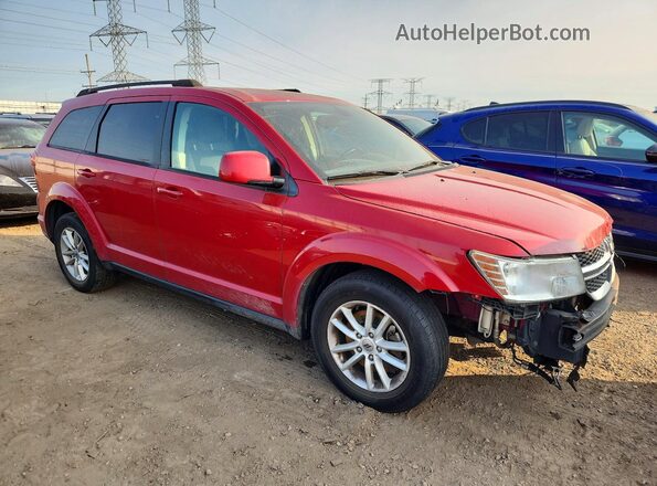 3C4PDCBB0JT475039 2018 DODGE JOURNEY Red Front right