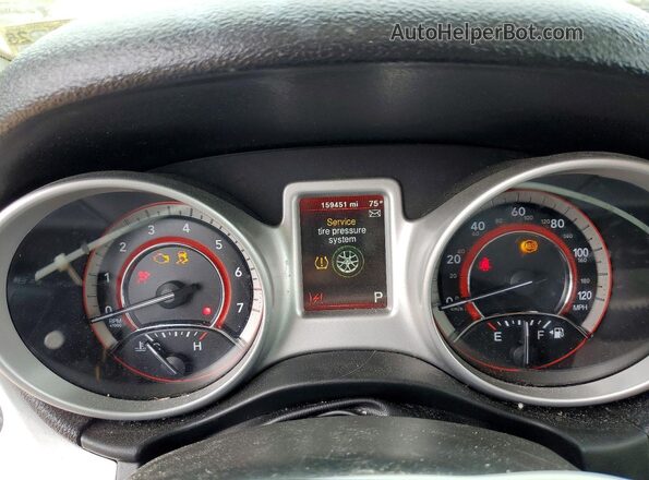 3C4PDCBB0KT797049 2019 DODGE JOURNEY White ხელსაწყოთა პანელის ხედი
