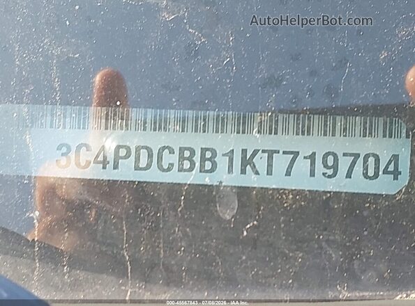 3C4PDCBB1KT719704 2019 DODGE JOURNEY Black Widok komory silnika