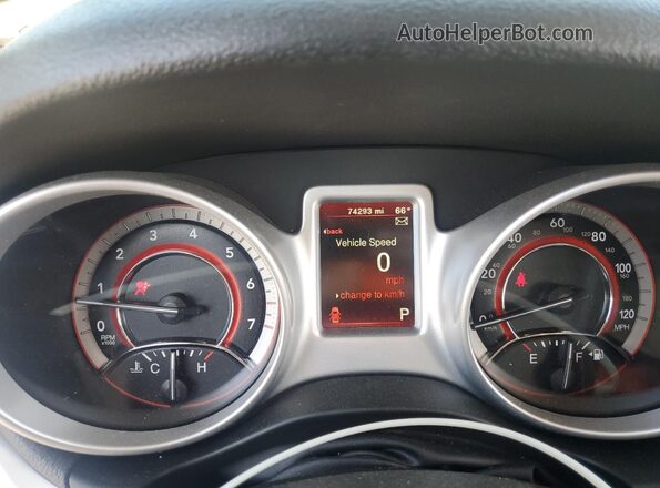 3C4PDCBB1KT756171 2019 DODGE JOURNEY White Instrument cluster view