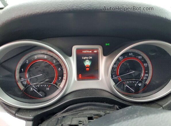 3C4PDCBB2GT157044 2016 DODGE JOURNEY White Widok zestawu wskaźników
