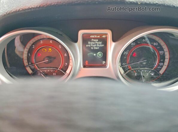 3C4PDCBB3KT718019 2019 DODGE JOURNEY Red Widok zestawu wskaźników
