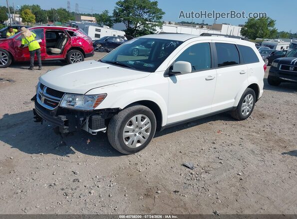3C4PDCBB3KT852769 2019 DODGE JOURNEY White Առջևի ձախ երեք քառորդ տեսարան