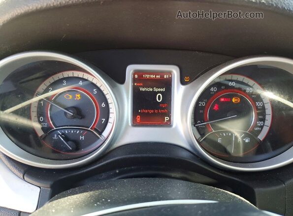 3C4PDCBB4KT861187 2019 DODGE JOURNEY Red Widok zestawu wskaźników